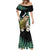 Personalised New Zealand Kakapo Mermaid Dress Aotearoa Fern With Manuka