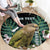 Personalised New Zealand Kakapo Round Carpet Aotearoa Fern With Manuka