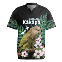 Personalised New Zealand Kakapo Rugby Jersey Aotearoa Fern With Manuka