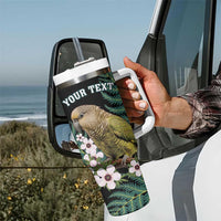 Personalised New Zealand Kakapo Tumbler With Handle Aotearoa Fern With Manuka LT14 - Polynesian Pride
