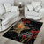 Personalised New Zealand Kea Area Rug Nestor Notabilis With Harakeke Maori Pattern