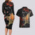 Personalised New Zealand Kea Couples Matching Long Sleeve Bodycon Dress and Hawaiian Shirt Nestor Notabilis With Harakeke Maori Pattern