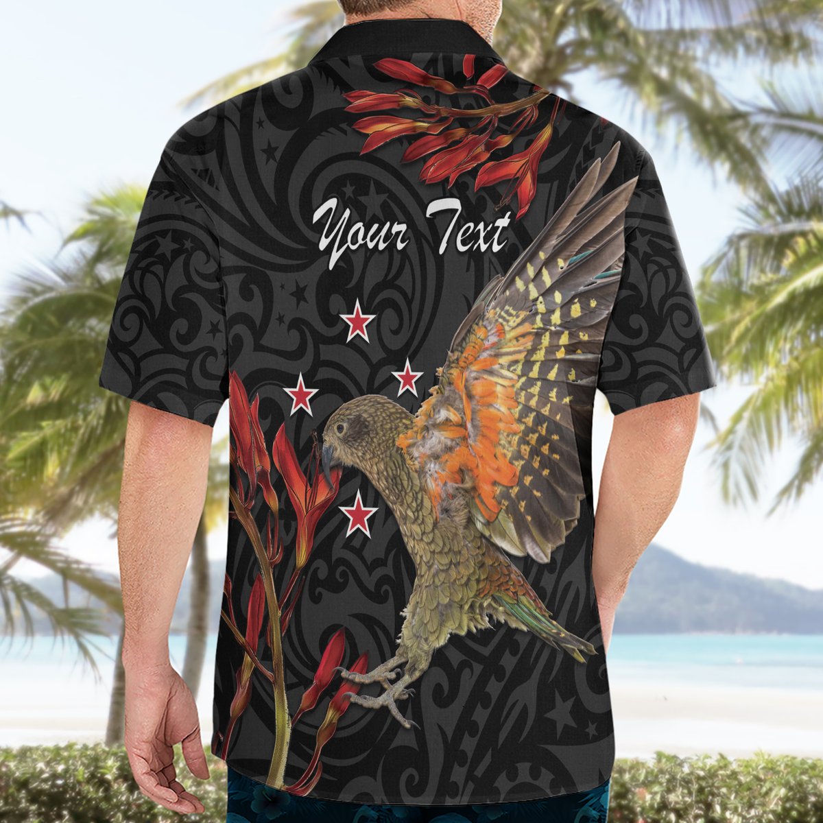 Personalised New Zealand Kea Hawaiian Shirt Nestor Notabilis With Harakeke Maori Pattern LT14 - Polynesian Pride