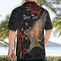 Personalised New Zealand Kea Hawaiian Shirt Nestor Notabilis With Harakeke Maori Pattern LT14 - Polynesian Pride
