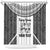 Custom Fiji Tapa Rugby Shower Curtain Flying Fijian Black And White Version