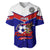 American Samoa Football Baseball Jersey Polynesian Sporty Style LT14 Blue - Polynesian Pride