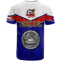 American Samoa Football T Shirt Polynesian Sporty Style LT14 - Polynesian Pride