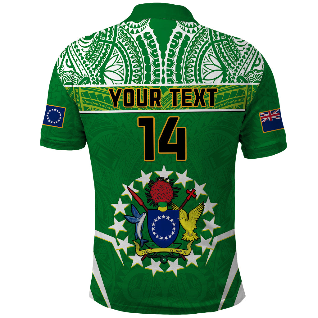 Custom Cook Islands Football Polo Shirt Go Kuki Airani Polynesian Sporty Style LT14 - Polynesian Pride
