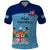 Custom Fiji Football Polo Shirt Fijian Tapa Pattern Sporty Style LT14 Blue - Polynesian Pride