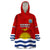 Kiribati Football Wearable Blanket Hoodie Polynesian Pattern Mix Kiribatian Flag LT14 One Size Red - Polynesian Pride