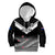 Aotearoa Football Kid Hoodie Go New Zealand Maori Fern Pattern LT14 Black - Polynesian Pride