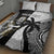 Custom Fiji And New Zealand Rugby Quilt Bed Set Aotearoa Silver Fern Mix Fijian Tapa Pattern