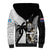 Custom Fiji And New Zealand Rugby Sherpa Hoodie Aotearoa Silver Fern Mix Fijian Tapa Pattern