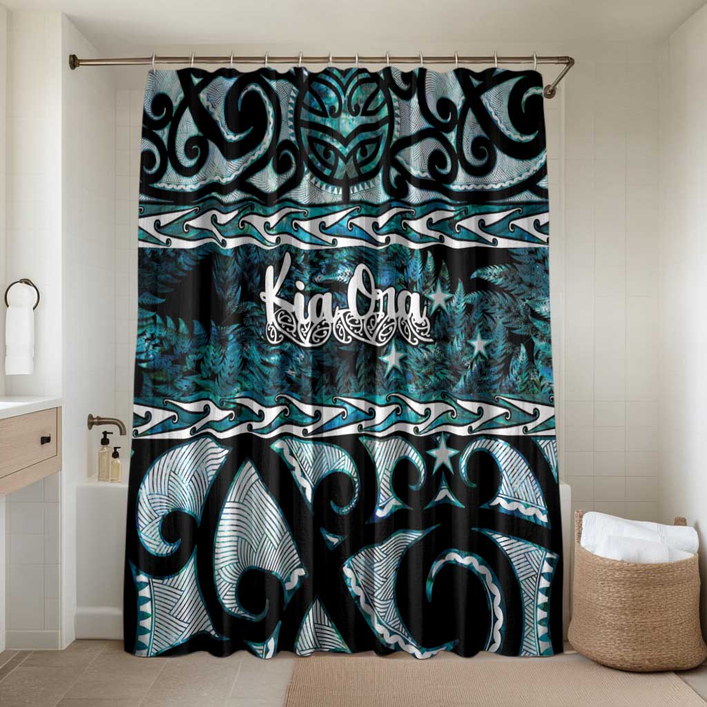 Kia Ora New Zealand Bathroom Set Aotearoa Proud Maori Paua Shell Silver Fern - Polynesian Pride