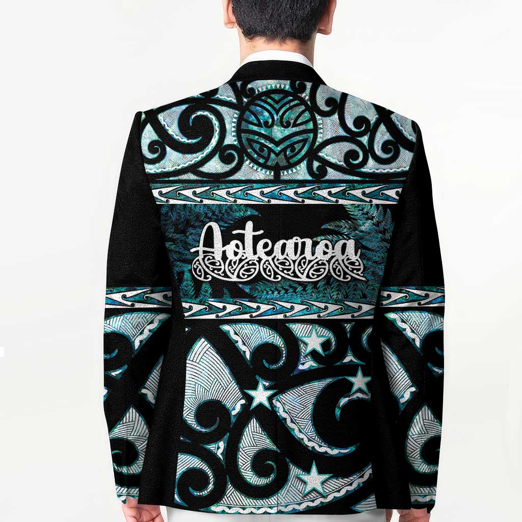 Kia Ora New Zealand Blazer Aotearoa Proud Maori Paua Shell Silver Fern - Polynesian Pride