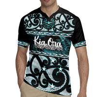Kia Ora New Zealand Rugby Jersey Aotearoa Proud Maori Paua Shell Silver Fern - Polynesian Pride