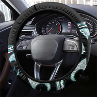 Kia Ora New Zealand Steering Wheel Cover Aotearoa Proud Maori Paua Shell Silver Fern LT14 - Polynesian Pride