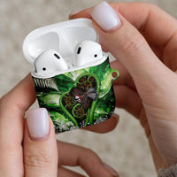Piwakawaka New Zealand Christmas In July AirPods Case NZ Aroha Koru Fern Marble Vibes