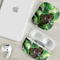 Piwakawaka New Zealand Christmas In July AirPods Case NZ Aroha Koru Fern Marble Vibes