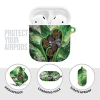 Piwakawaka New Zealand Christmas In July AirPods Case NZ Aroha Koru Fern Marble Vibes