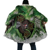 Piwakawaka New Zealand Christmas In July Cloak NZ Aroha Koru Fern Marble Vibes