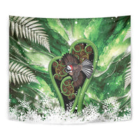 Piwakawaka New Zealand Christmas In July Tapestry NZ Aroha Koru Fern Marble Vibes