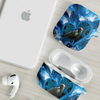 Tui Bird New Zealand Christmas In July AirPods Case NZ Aroha Koru Fern Marble Vibes