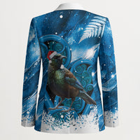 Tui Bird New Zealand Christmas In July Blazer NZ Aroha Koru Fern Marble Vibes
