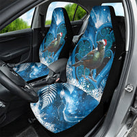 Tui Bird New Zealand Christmas In July Car Seat Cover NZ Aroha Koru Fern Marble Vibes