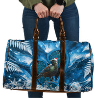 Tui Bird New Zealand Christmas In July Travel Bag NZ Aroha Koru Fern Marble Vibes