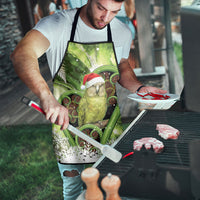 Kakapo New Zealand Christmas In July Apron NZ Aroha Koru Fern Marble Vibes