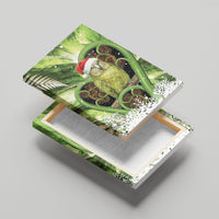 Kakapo New Zealand Christmas In July Canvas Wall Art NZ Aroha Koru Fern Marble Vibes