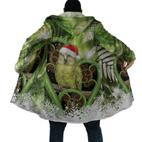Kakapo New Zealand Christmas In July Cloak NZ Aroha Koru Fern Marble Vibes