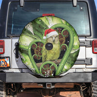Kakapo New Zealand Christmas In July Spare Tire Cover NZ Aroha Koru Fern Marble Vibes