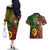 Vanuatu and Australia Couples Matching Off The Shoulder Long Sleeve Dress and Hawaiian Shirt Vanuatuan Polynesian Mix Aussie Aboriginal Art LT14 - Polynesian Pride