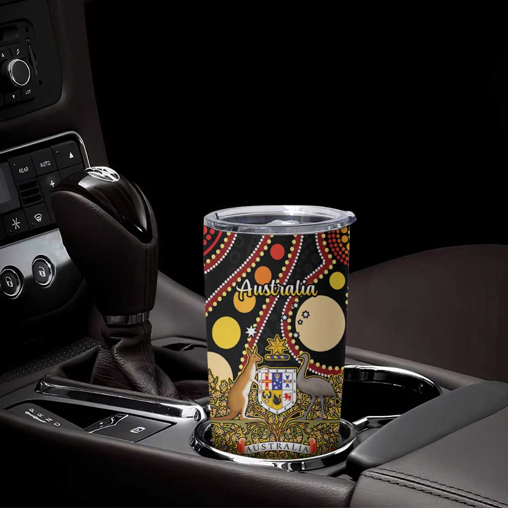 Vanuatu and Australia Tumbler Cup Vanuatuan Polynesian Mix Aussie Aboriginal Art LT14 - Polynesian Pride