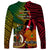 Vanuatu and Papua New Guinea Long Sleeve Shirt Vanuatuan With PNG Polynesian Pattern LT14 - Polynesian Pride