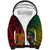 Vanuatu and Papua New Guinea Sherpa Hoodie Vanuatuan With PNG Polynesian Pattern LT14 Unisex Black - Polynesian Pride