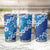 Vintage Blue Polynesia Tumbler Cup Plumeria With Hibiscus Tropical Vibes