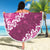 Vintage Pink Polynesia Beach Blanket Plumeria With Hibiscus Tropical Vibes