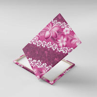 Vintage Pink Polynesia Canvas Wall Art Plumeria With Hibiscus Tropical Vibes LT14 With Frame Pink - Polynesian Pride