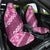 Vintage Pink Polynesia Car Seat Cover Plumeria With Hibiscus Tropical Vibes