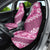 Vintage Pink Polynesia Car Seat Cover Plumeria With Hibiscus Tropical Vibes