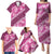 Vintage Pink Polynesia Family Matching Puletasi and Hawaiian Shirt Plumeria With Hibiscus Tropical Vibes