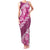 Vintage Pink Polynesia Family Matching Tank Maxi Dress and Hawaiian Shirt Plumeria With Hibiscus Tropical Vibes