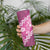 Vintage Pink Polynesia Skinny Tumbler Plumeria With Hibiscus Tropical Vibes