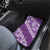 Vintage Purple Polynesia Car Mats Plumeria With Hibiscus Tropical Vibes