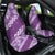 Vintage Purple Polynesia Car Seat Cover Plumeria With Hibiscus Tropical Vibes