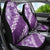 Vintage Purple Polynesia Car Seat Cover Plumeria With Hibiscus Tropical Vibes