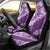 Vintage Purple Polynesia Car Seat Cover Plumeria With Hibiscus Tropical Vibes